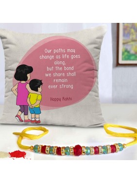 Personalized rakhi pillow