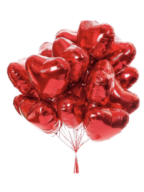 I Love you Heart Red Balloons 14 PCS