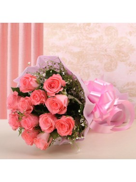 Bouquet of  Pink Roses 12