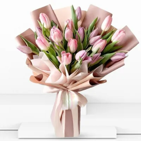 Tulip Sensation-Pink Bouquet