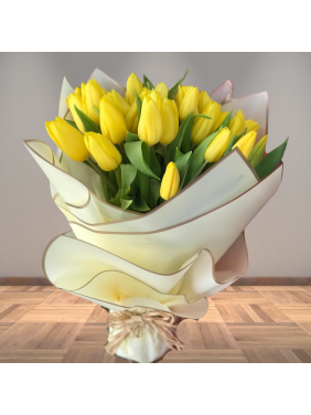 Tulip Sensation-White Bouquet