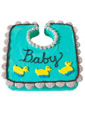 Baby Bib Shower Cake