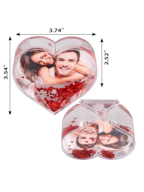 3d heart photo water frame