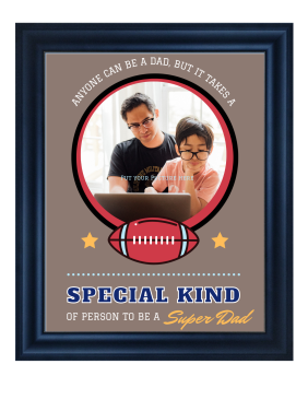 Super Dad Poster Frame Gift