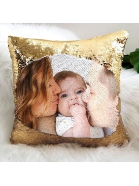 Mermaid Magic Personalized Cushion Gold