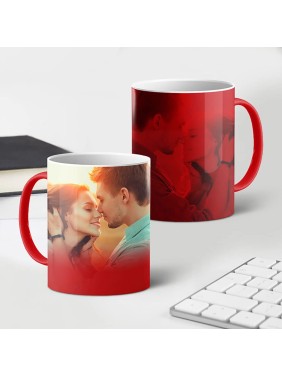 Personalized Love Red Magic Mug