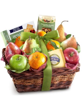 Luxury Fruit & Cheese Basket