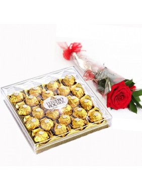 Ferrero Rocher with Rose