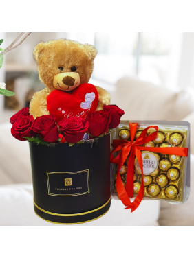 Plushy Roses with ferrero