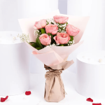 6 Pink Roses Premium Bouquet