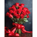 Bunch of 12 Red Roses