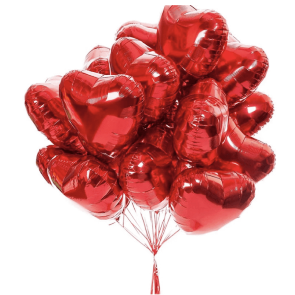 I Love you Heart Red Balloons 14 PCS