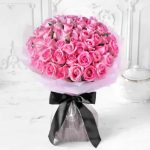 Unforgettable 50 Pink Roses A Timeless Gift for Mom