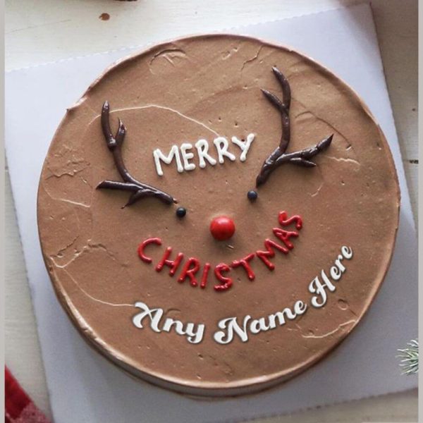 Happy Christmas Chocolate Bento Cake - 500g