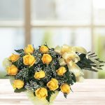 Bouquet of 12 Yellow Roses
