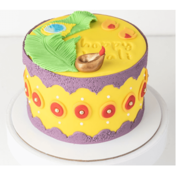Diwali Ethnic Cake – 1kg of Festive Flavors