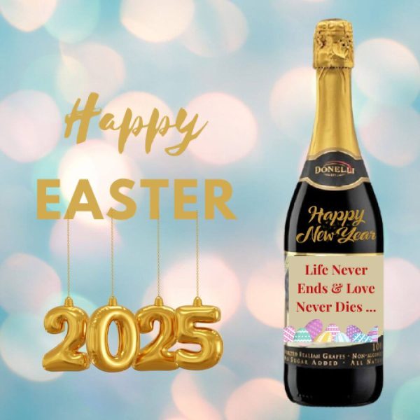 personalised sparkling juice bottle