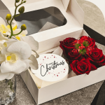 A Festive Bento Cake & Roses