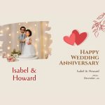 Happy Wedding Anniversary Personalized Card