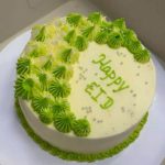 Happy Eid Personalized Cake 1kg – Chocolate, Vanilla, Pistachio