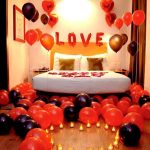 Romantic Love Proposal Decor with Balloons Roses