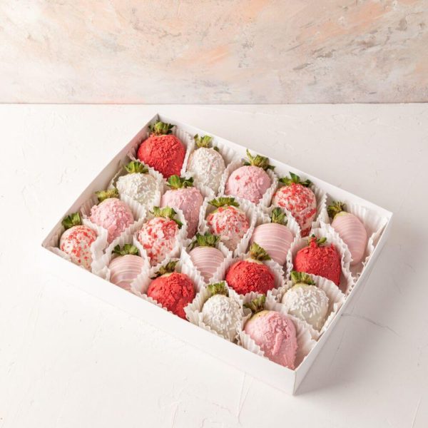 Chocolate Covered Strawberries 20 White Ruby
