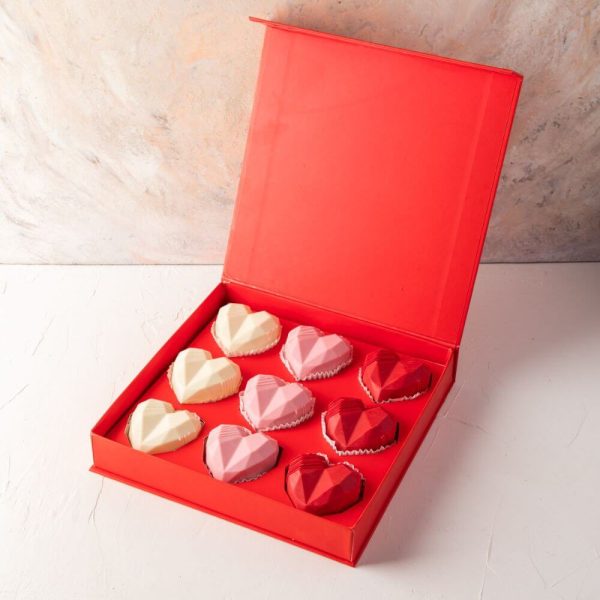 9 Assorted Chocolate Hearts