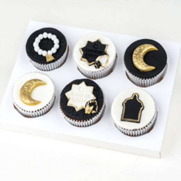 Ramadan White and Black Cupcake Collection