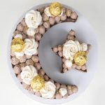 Chocolate Mocha Crescent Cake Gift Box with Ferrero