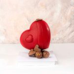 3D Heart Chocolate with 5 Assorted Truffles