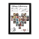 Personalized Heart Shape Photo Collage Frame