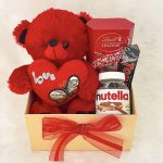 Delightful Valentine’s Day Gift Hamper: Chocolates, Teddy Bear