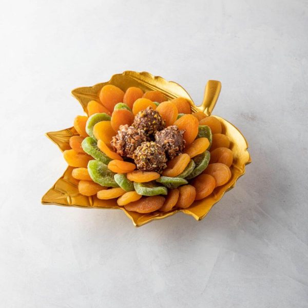 The Golden Leaf – Dried Fruits & Assorted Truffles Gift Box
