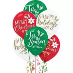 Merry Christmas Festive Season Theme Set of 5 Balloons