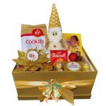 Golden Christmas Delight Hamper: A Festive Treasure Inside a Golden Box
