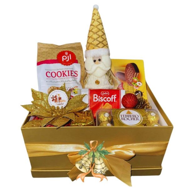 Golden Christmas Delight Hamper: A Festive Treasure Inside a Golden Box