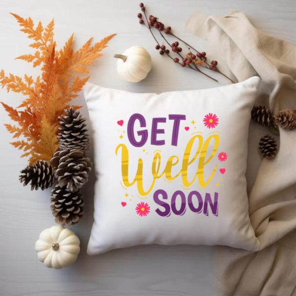 Get Well Soon Personalized Pillow