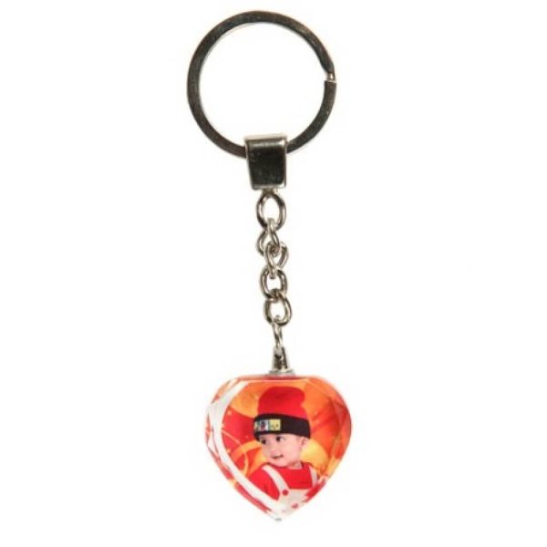 Personalized Crystal heart Key Chain