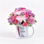 Blooming Gratitude: Gerbera & Rose Teacher's Day Mug