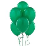 Green Balloon Bouquet Helium Filled 5 Pcs