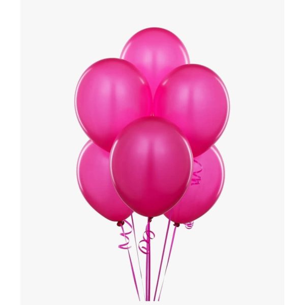 Pink Balloon Bouquet Helium Filled 5 Pcs