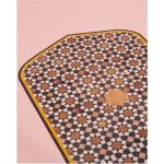 Mamounia Black & Brown Prayer Mat-Musholla Version (105x50 cm)