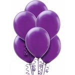 Purple Balloon Bouquet Helium Filled 5 Pcs