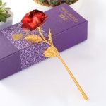 Red 24k Gold Foil Plated Rose