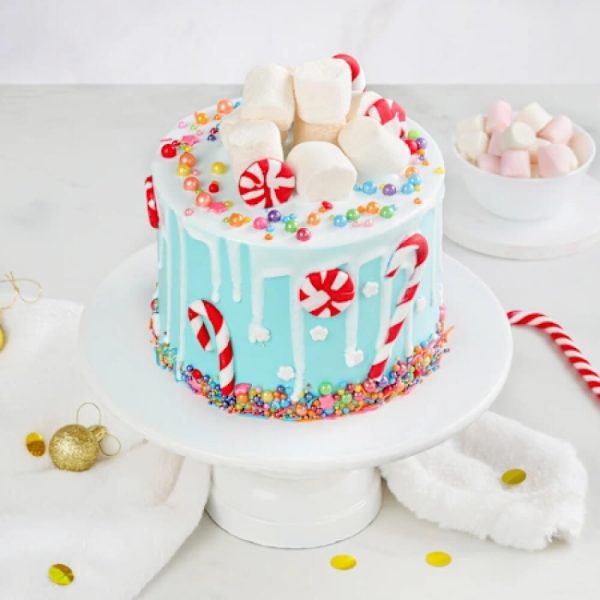 Winter Wonderland Semi-Fondant Christmas Cake (Half Kg)