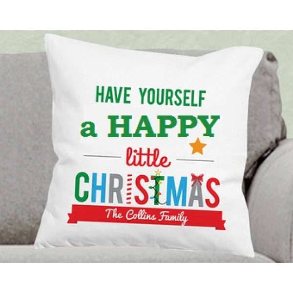 Festive Message Pillow