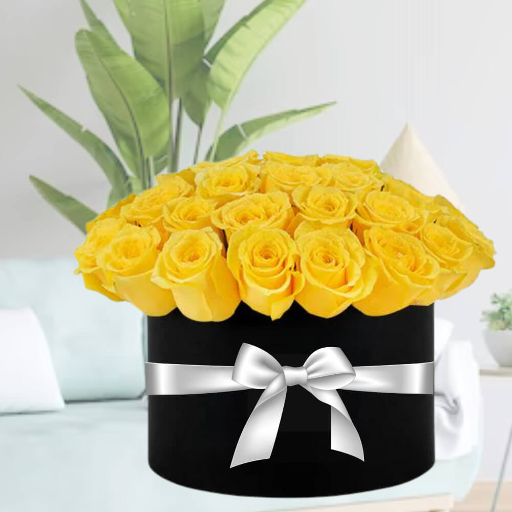 yellow-roses-in-box-dubai-uae-1000x1000 yellow Roses Box - Image 1