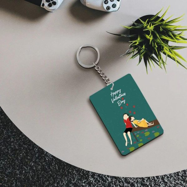 Personalized Valentine's Day Keychain