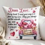 Valentine Love Letter Pillow