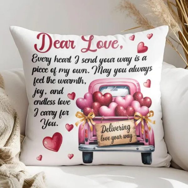 Valentine Love Letter Pillow